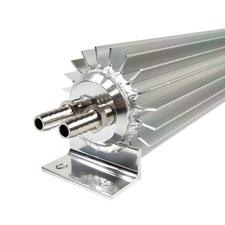 Racing Power DUAL PASS TRANSMISSION COOLER SATIN ALUMINUM 15IN R5051X